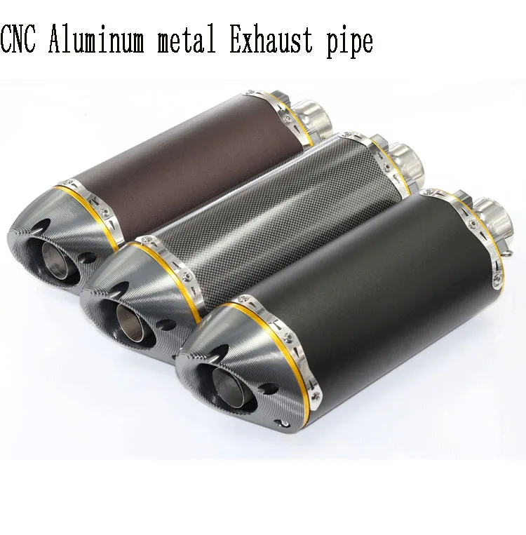 Universal Motorcycle Scooter Aluminum metal Muffler Exhaust TTR YZFR1