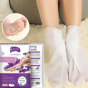 

2pcs/bag Lavender Moisturizing Foot Mask Foot Film Exfoliation White Remove Dead Skin Mask Foot Care Tool Foot Mask Socks