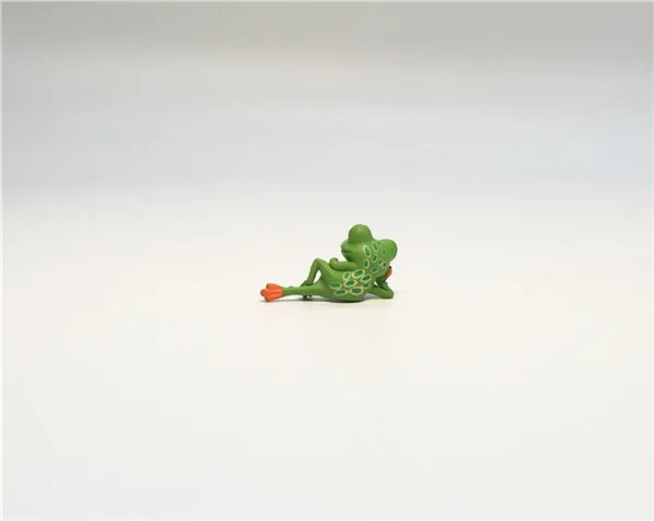 Cute Frog Mini figure PVC toy home office cake car decoration - 3