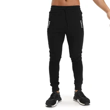 Новое поступление, спортивные штаны, Мужская брендовая одежда, с буквенным принтом, штаны для бега, мужские повседневные тонкие одноцветные эластичные брюки, мужские