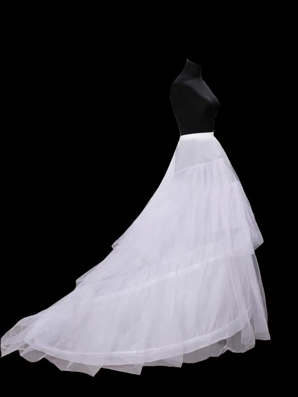 2014 Newest Free Shipping Fashion White 3 Hoop Petticoats Crinoline