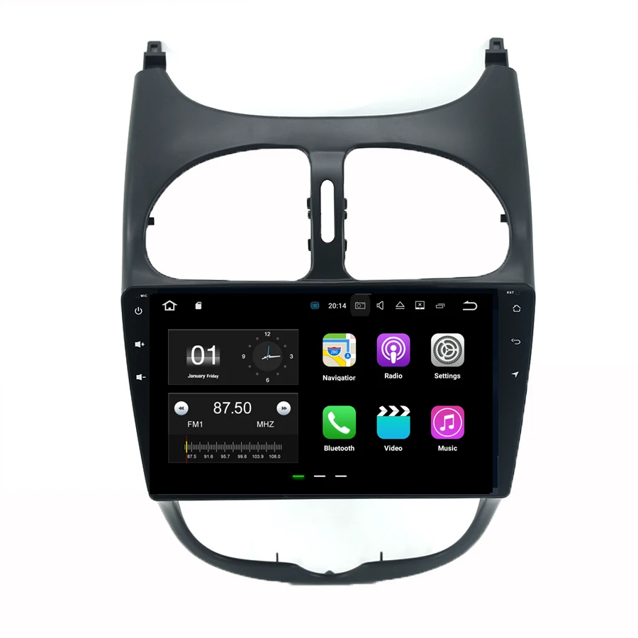 Восьмиядерный 9 'Ǝ ядер Android 0 автомобильный Радио dvd плеер GPS навигация для Peugeot