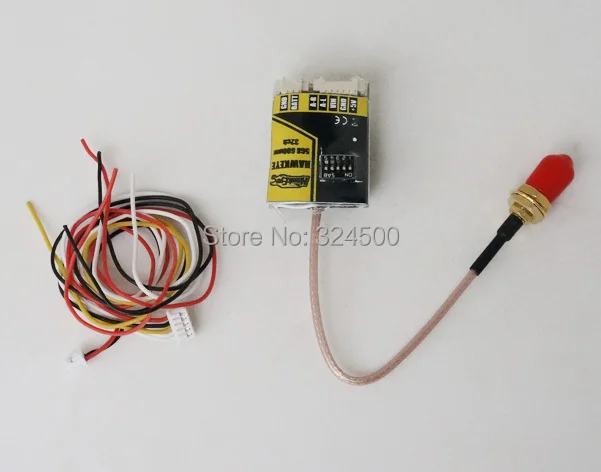 

HAWKEYE Mini 5.8G 600MW 32CH Wireless A/V Transmitter TX ( Type : SMA with 10cm cable )