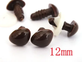 

60pcs 12mm brown toy nose Safety Triangle nose Doll Plush Toys Stuffed Animals Making DIY