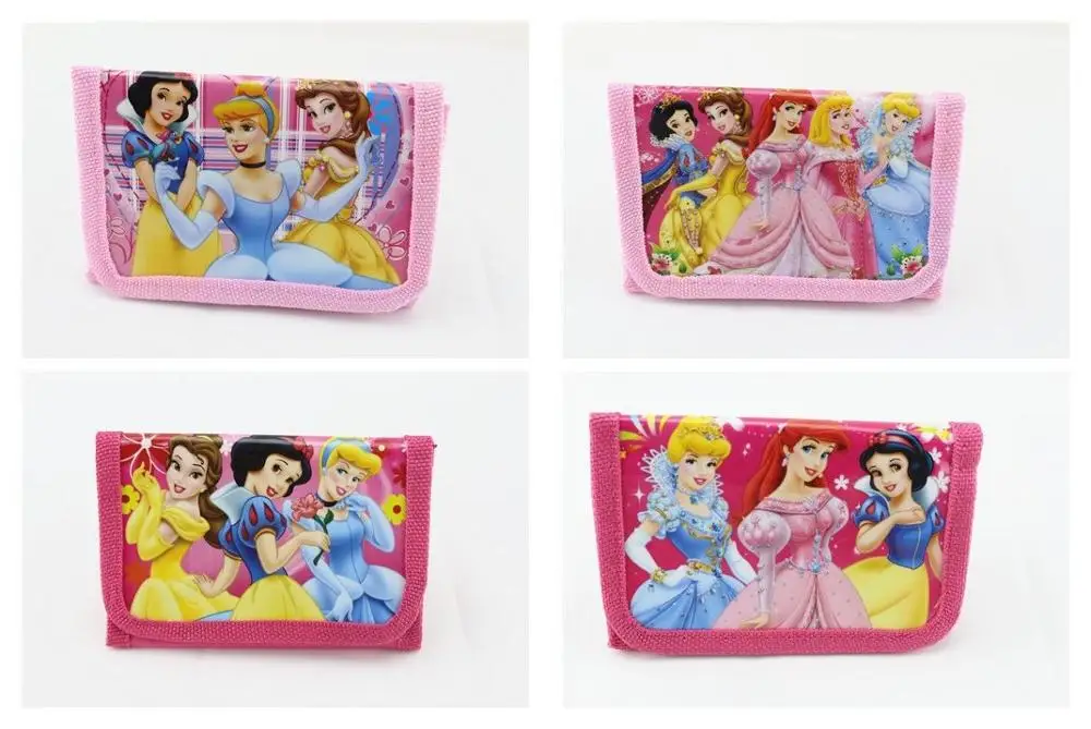 Disney замороженные дети мультфильм короткие милые кошельки игрушки сумки начальной школы подарок кошельки принцесса мальчики автомобиль ручные сумки - Color: 4