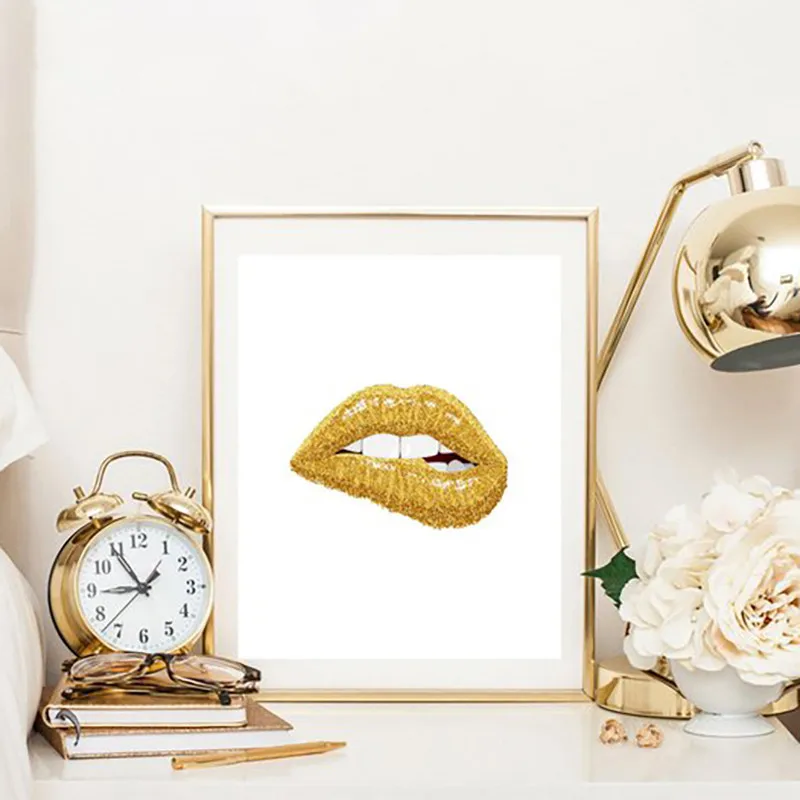 JUBEER-Gold-Lip-Art-Fashion-Poster-Prints-Sexy-Lips-Wall-Art-Canvas-Painting-Lashes-Print-Wall (4)