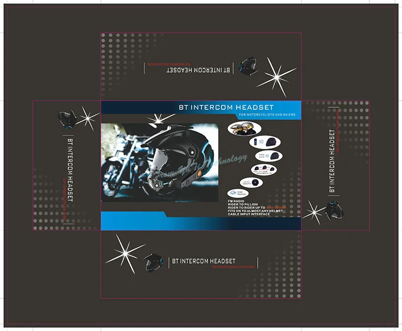 2 шт. BT-S2 BT 3,0 1000M 30M IPX7 водонепроницаемый moto bluetooth гарнитура-шлем moto rcycle bluetooth домофон для moto rcycle с FM