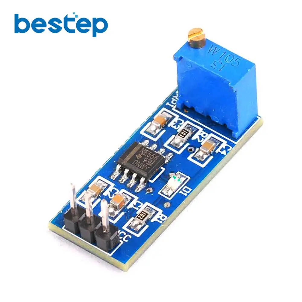 DC 5V 12V NE555 Adjustable Resistance Frequency Pulse Generator Module Single Channel Output for Arduino Smart Car photo