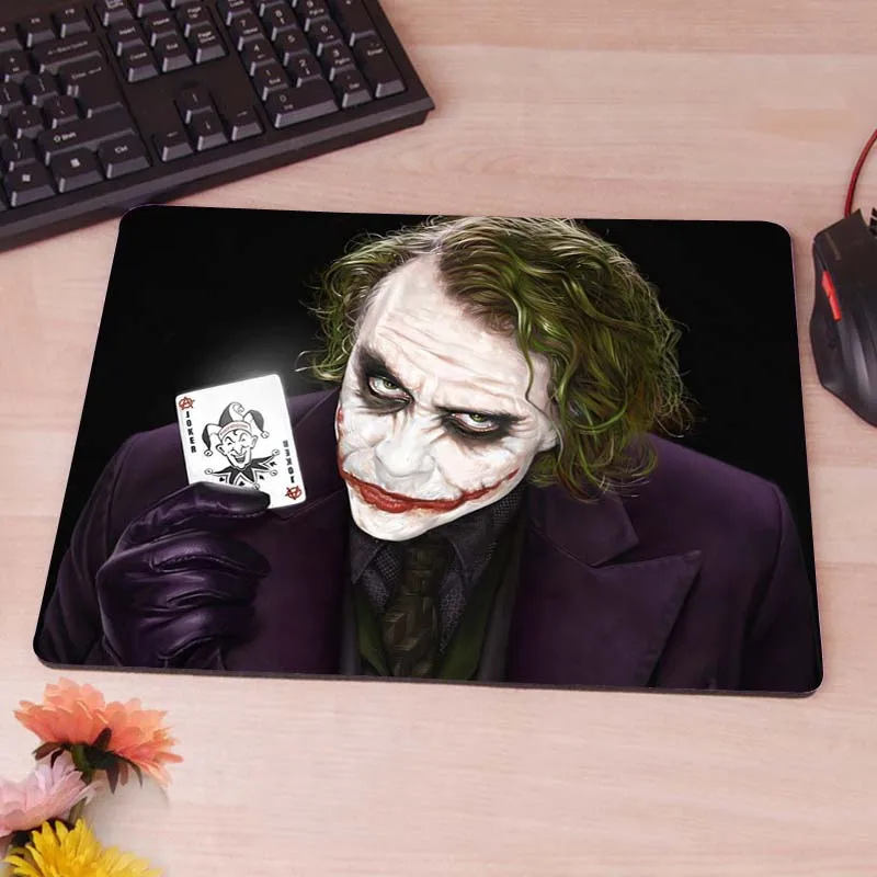 Batman Arkham City, Joker, Heath Ledger игровая мышь для геймера Mause коврик для мыши резиновый Нескользящий Резиновый Коврик - Цвет: 25X29CM