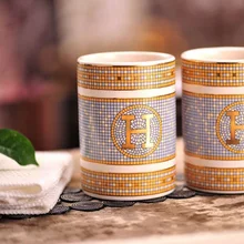 Керамика зуб кружка Магнезия Фарфор "H" mark мозаика дизайн зубов Кружка для ванной промывка кружка чашка зуб