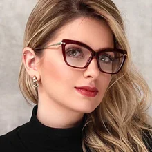 Брендовый дизайн винтажные женские UV400 очки оправа очки ретро в форме кошачьих глаз оптические прозрачные линзы солнцезащитные очки