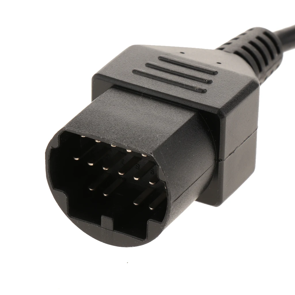 Car 17 Pin OBD1 To 16 Pin OBD2 Diagnostic Connector Adapter Cable For Mazda