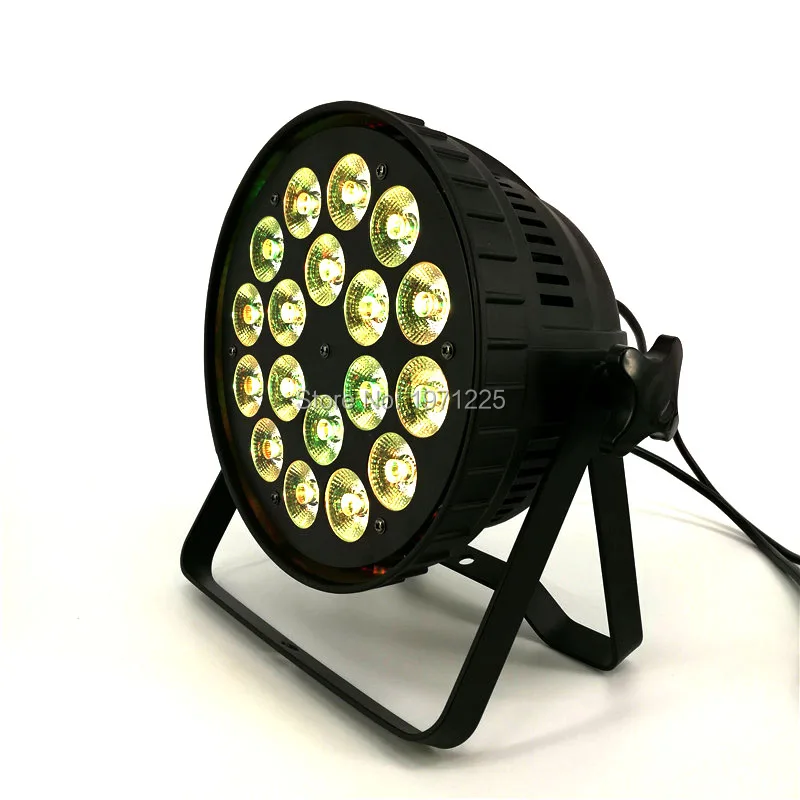 (2 шт.) LED PAR 18x15 Вт RGBWA 5in1 для партии KTV Disco день рождения с DMX512, автоматического запуска, звук действие, мерцающий, master/slave