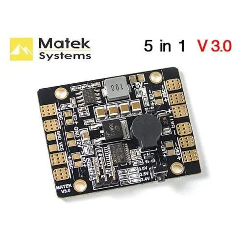 

Matek PDB BEC-5V/3A LED Lighting Control Tracker Low Voltage Alarm LED & POWER