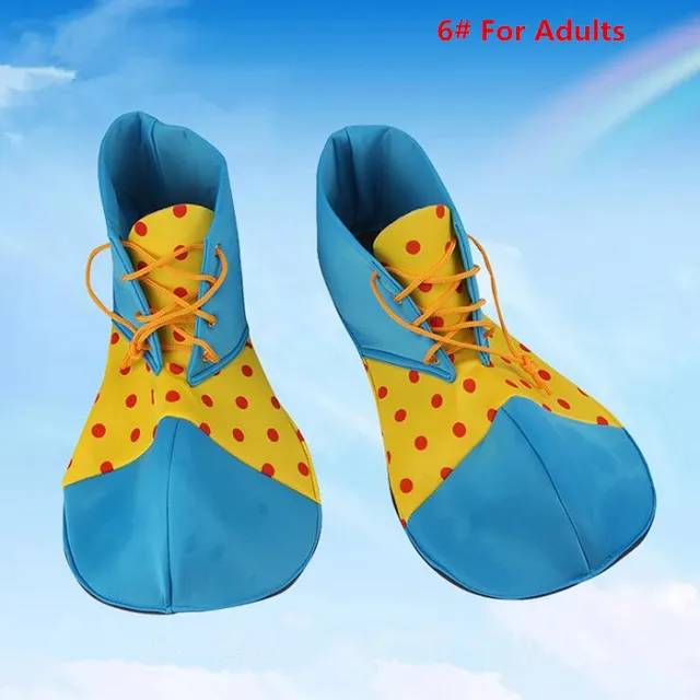 Funny Colorful Clown Shoes Children Adults Cosplay Clown Shoes Props ...