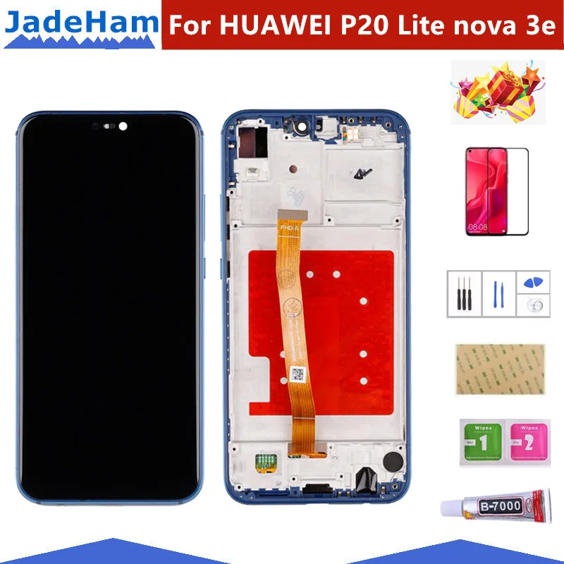 

5.84" 2280x1080 IPS Display For HUAWEI P20 Lite LCD Touch Screen Replacement with Frame Original LCD P20 Lite ane-lx3 nova 3e