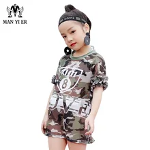 Детские купальники; Новинка года; Камуфляжный солнцезащитный купальник с принтом для девочек; милые купальные костюмы для маленьких принцесс