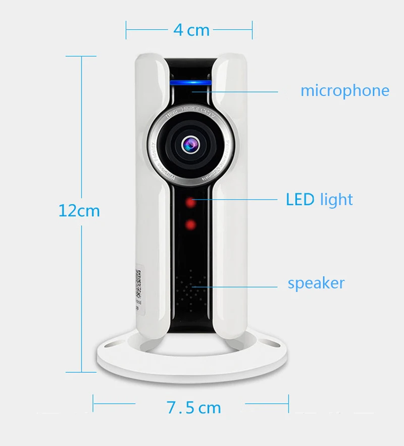 Мини Wifi VR IP камера беспроводная 720P HD Смарт 180 панорамная CCTV безопасности домашняя