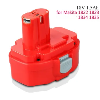 

18V 1500mAh Ni-CD Rechargeable Battery for Makita Cordles Replacement Battery 1822 192826-5 192827-3