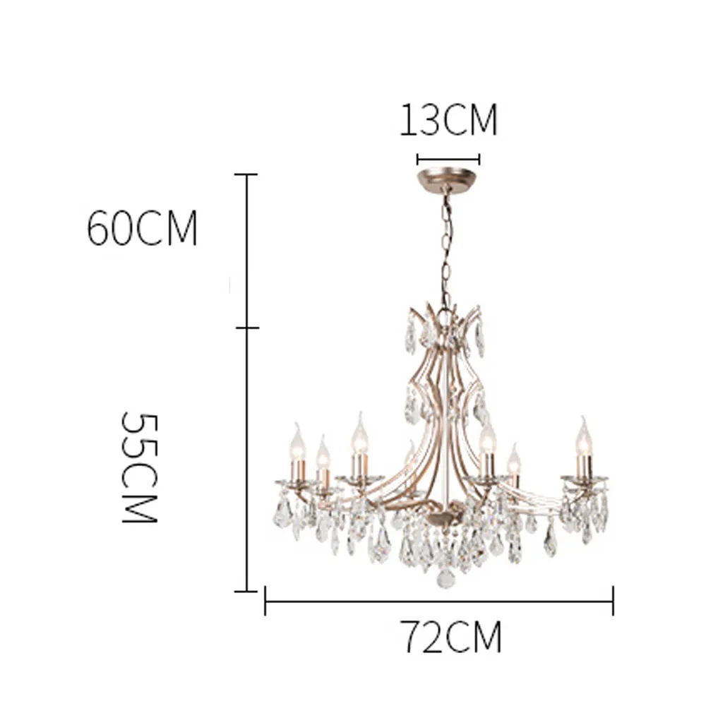 Красивый дизайн Золотая хрустальная люстра освещение AC110V 220V lustre kroonluchter светодиодный светильники для фойе спальня лампа