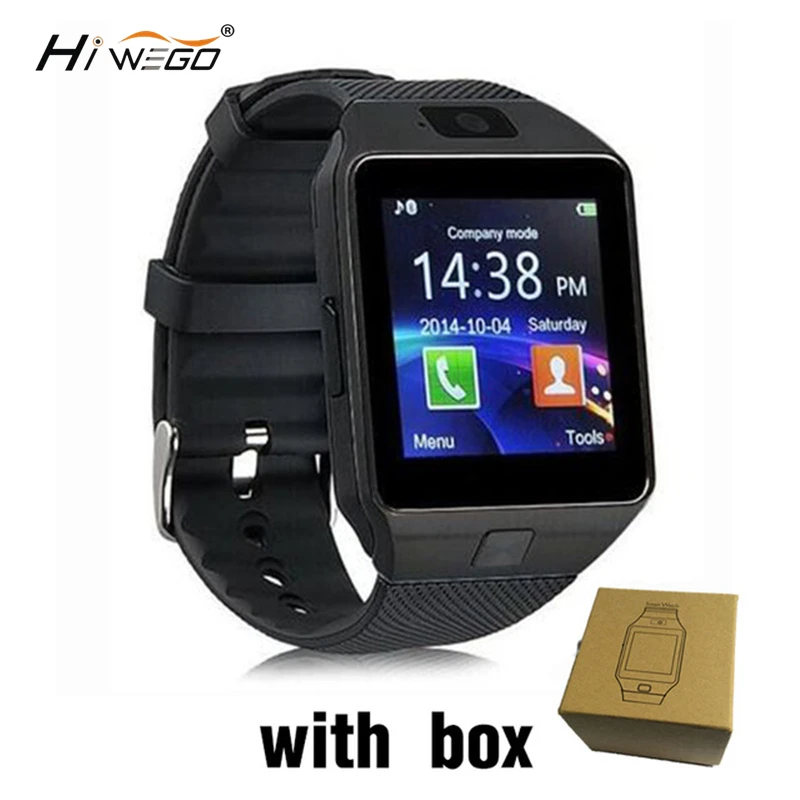 Смарт-часы Hiwego DZ09 для мужчин часы с Bluetooth Android камерой и шагомером | Электроника