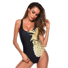 С принтом ананаса Плавание одежда Для женщин Одна деталь Плавание костюм монокини Плавание ming костюм для Для женщин пикантные ванный комплект боди Для женщин s Плавание одежда