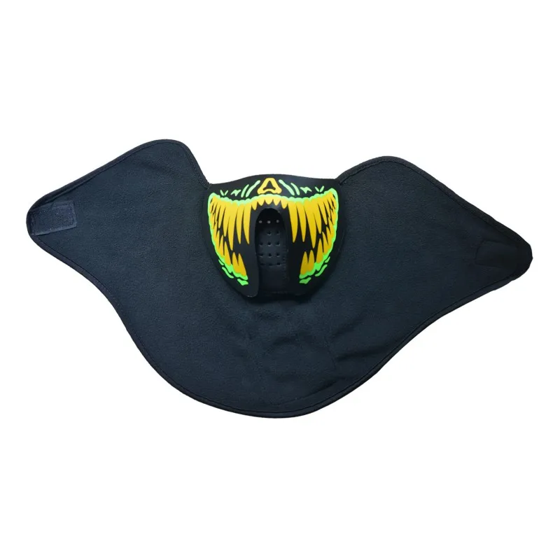 Mask LED Festival Party Masks Luminous Flashing Face Mask Party Sound Control Halloween Clothing Terror Helmet Fire