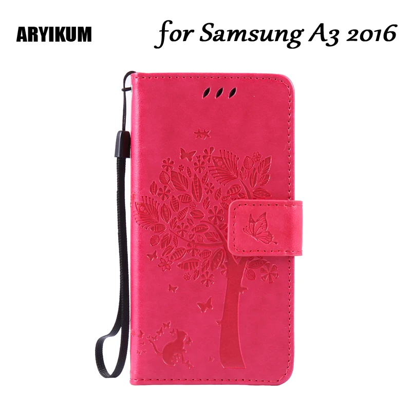 Чехол из искусственной кожи ARYIKUM для Samsung Galaxy A3 2016 A310 A310F с откидной крышкой и