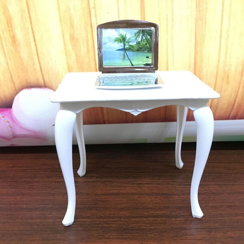 4pcs Mini Doll Furniture Toy Set Desk Lamp Laptop Computer Chair Doll House Accessories for Doll Kids Girls Gift Play House Toys 4pcs Mini Doll Furniture Toy Set Desk Lamp Laptop Computer Chair Doll House Accessories for Doll Kids Girls Gift Play House Toys