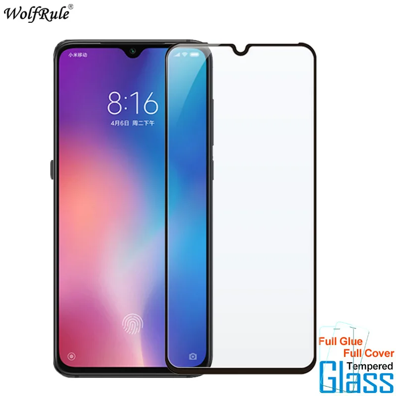 

2Pcs For Glass Xiaomi Mi 9 Screen Protector Full Glue Cover Tempered Glass For Xiaomi Mi 9 Glass Mi9 Phone Film 6.39''