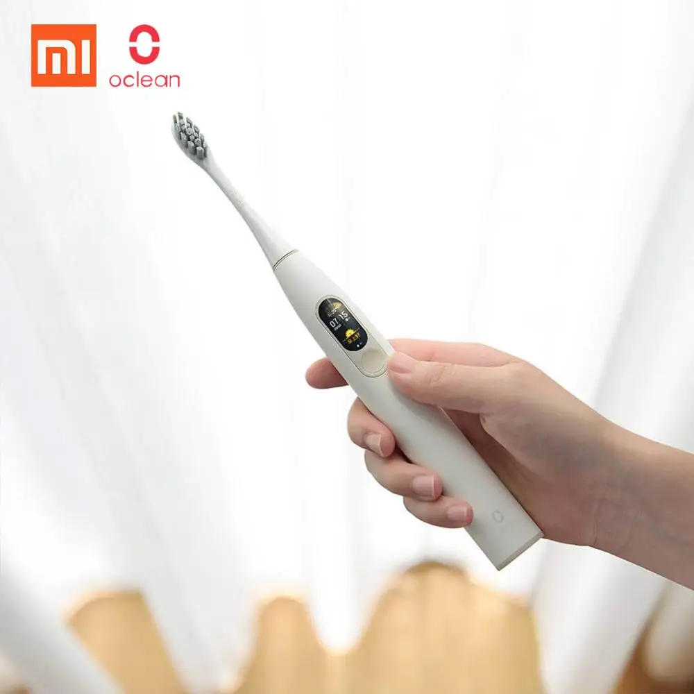 Xiaomi Oclean X Smart touch screen Sonic электрическая зубная щетка с управлением через приложение Водонепроницаемая Быстрая зарядка 4 режима зубная щетка для взрослых