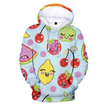 

New Arrival Fashion Fruit Print Hoodie Men's Spring Fall Winter Kpop Harajuku Long Sleeve Hoodies Sweatshirt