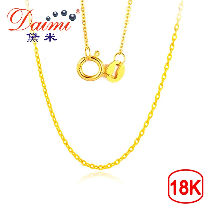 Светящаяся золотая цепочка DAIMI 18K|necklace fine|necklace goldnecklace necklace |