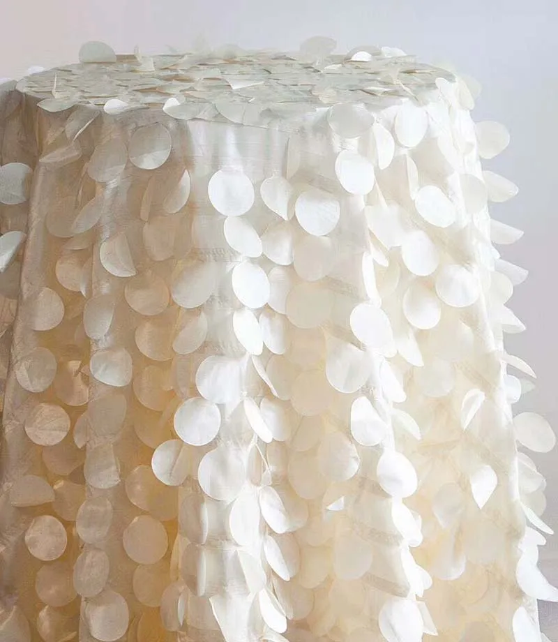1 ярд 90*150 см, свадебные тафта круг кружевной ткани для стол стул, декоративные Скатерти ткани, швейные Diy Материал Tecido