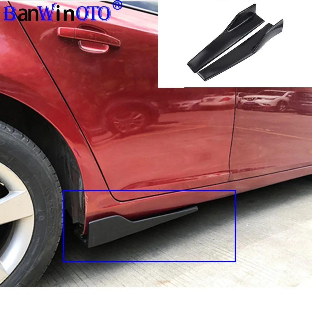 

Car Side Skirts Splitters Extensions Sideskirts Wide Body Kit Airflow Separator Universal For BMW Ford VW Honda etc 45 cm 2pcs