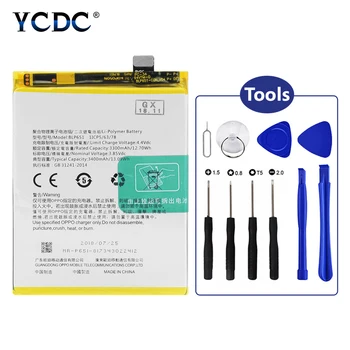 

BLP651 Mobile Phone Battery 3.85V 3400mAh Li-ion Batteries With Flex Cable Phone Repair Kits For OPPO R15 Dream Mirror Edition