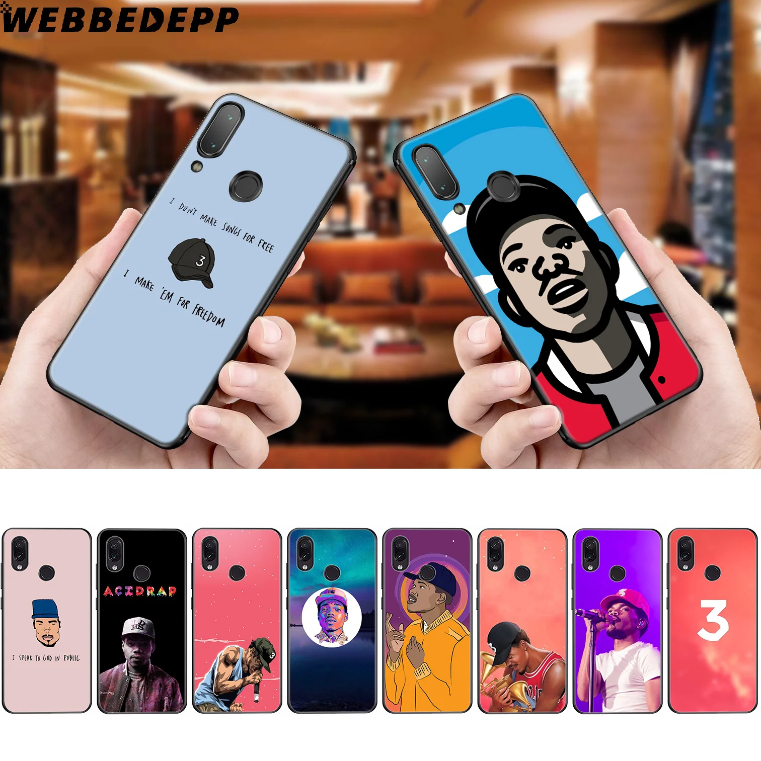 WEBBEDEPP Chance Рэппер мягкий чехол для Xiaomi Redmi K20 7A 4A 4X5 5A 6 6A S2 Note 8 7 Pro Plus Prime |