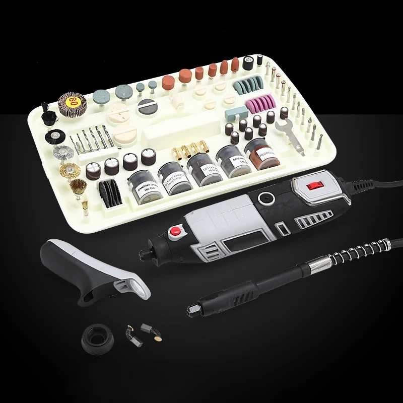 

180W Electric Hand Drill Grinder Kit Rotary Tool Mini Electric Grinder Cutting Polishing Tools _WK