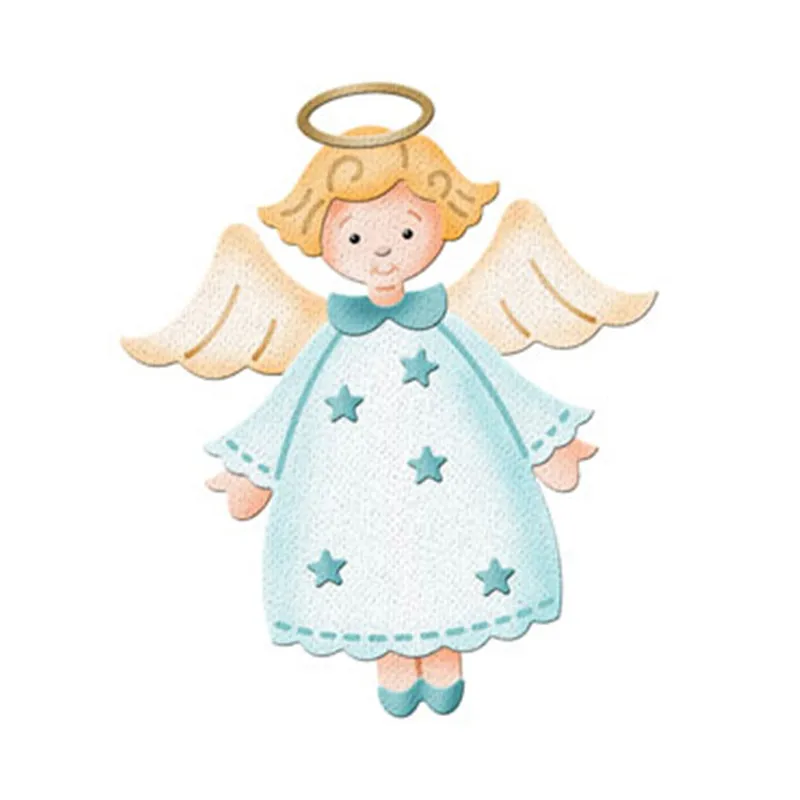 

Estel Angel Baby Girl Stitched METAL CUTTING DIES Cut DIY Scrapbook PAPER CRAFT card album embossing stencils template punch