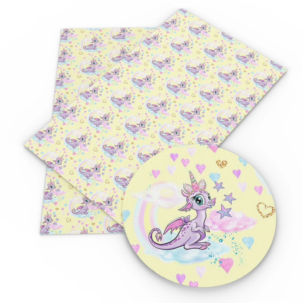 

New 30*140cm Horse Fish Printed Faux Synthetic Leather Sheet Patchwork For Hair Bow Bag Wallet Phone Cover DIY,1Yc5030