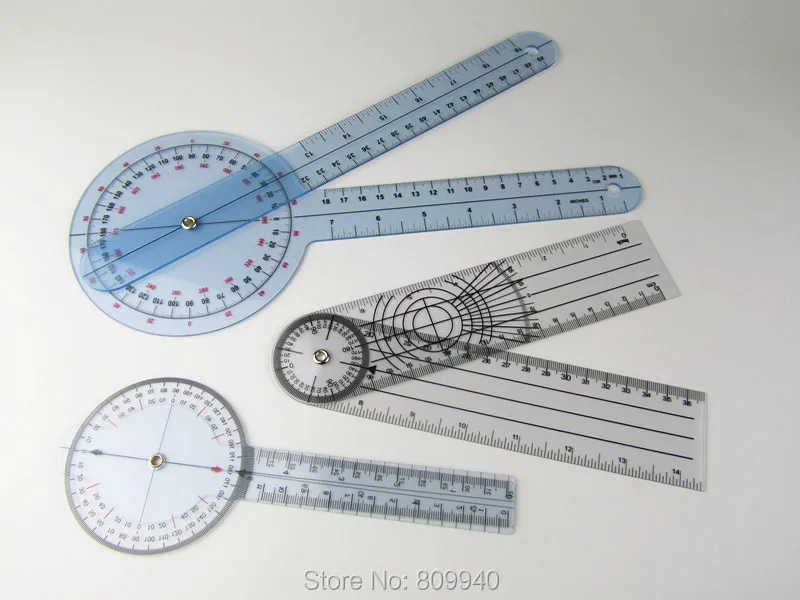 Престиж медицинской Транспортир Гониометр пластиковая линейка 3 предмета Комплект~ 1" 8" и " спинной