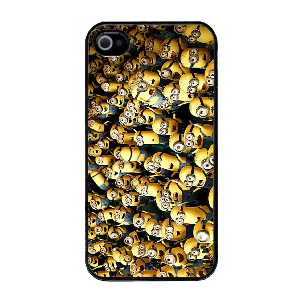 Гадкий я Миньоны Толпы случаях для iPhone 4s 5s 5c 6 s Plus iPod touch 4 5 Samsung Galaxy s2 s3 s4 s5 mini s6