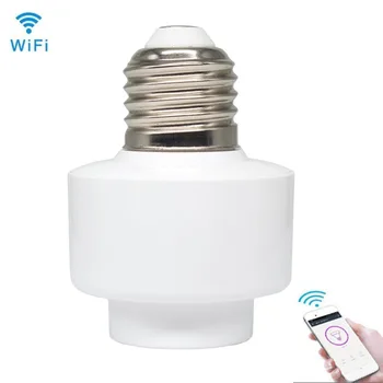 

Wifi remote switch wireless multi-function intelligent LED bulb socket screw bulb cap bracket socket Smart home control