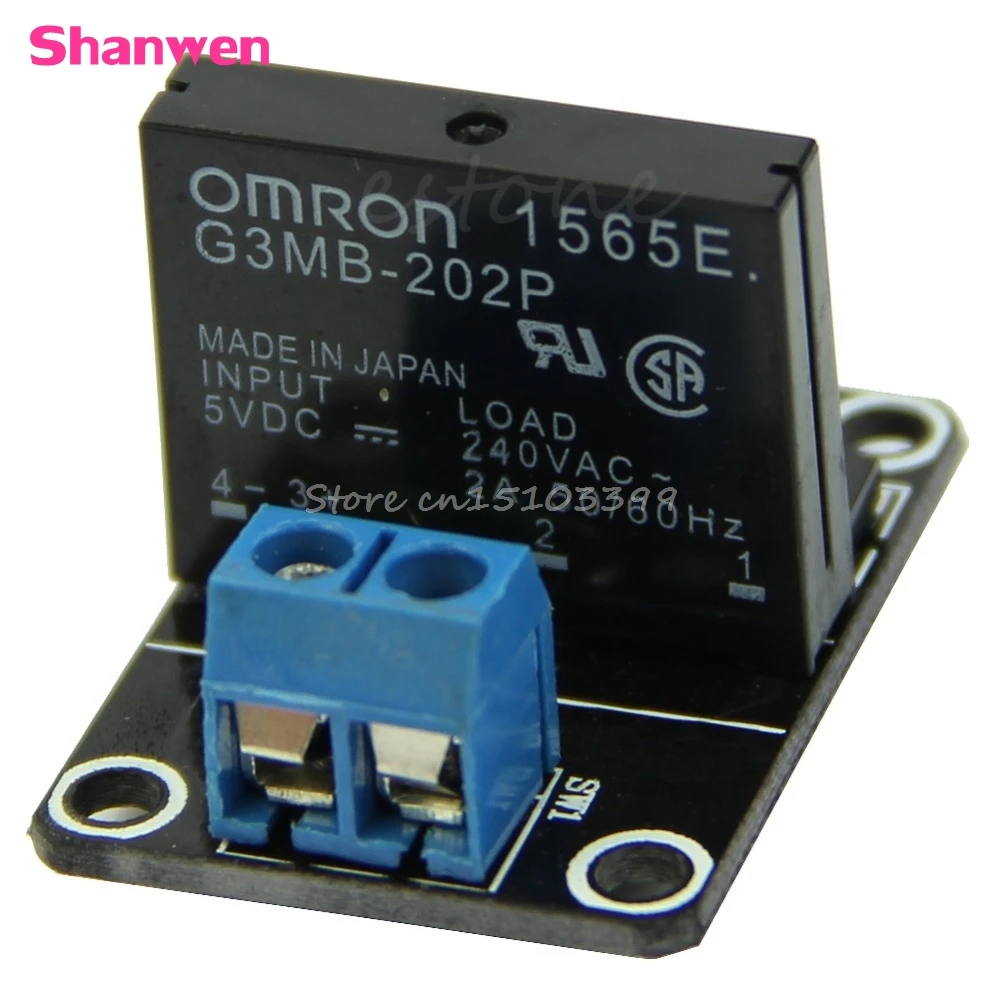

5V 1 Channel OMRON SSR High Level Solid State Relay Module 250V 2A G08 Drop ship