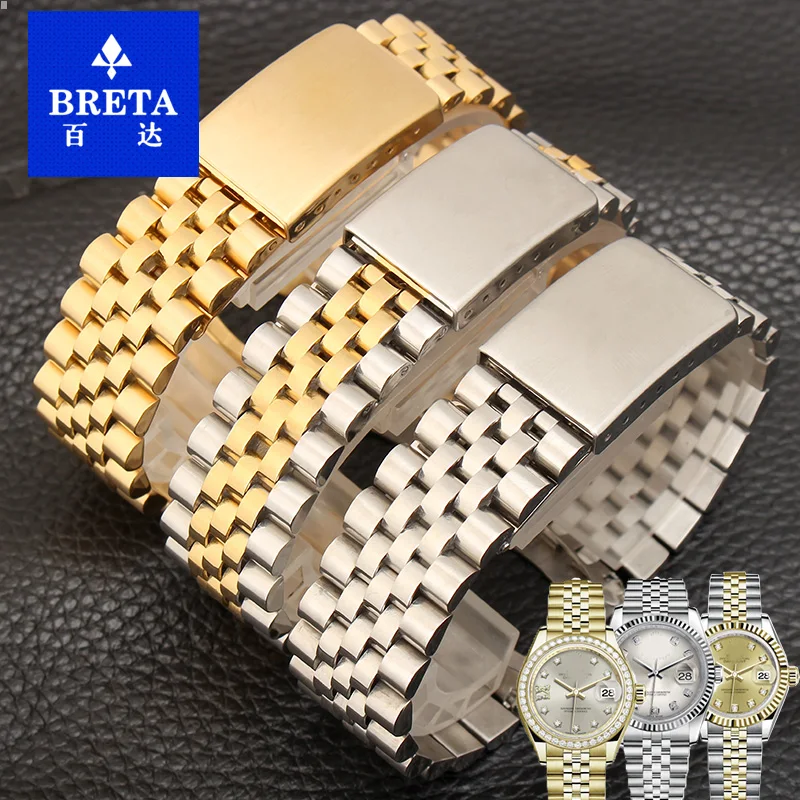 Ремешок из нержавеющей стали HUXIE для ROX OYSTER PERPETUAL DATEJUST 126333 мужской и женский