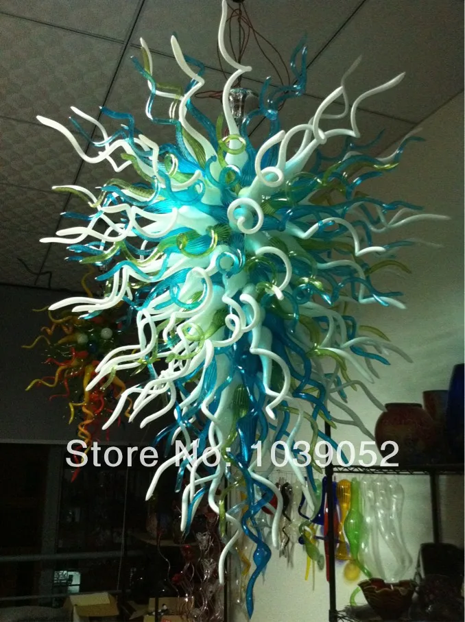 

Blue and White Chinese Style Lamps For Home Modern With Led Bulbs