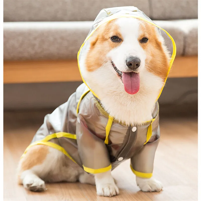 

Welsh Corgi Pembroke Dog Clothes Raincoat Jumpsuit Waterproof Clothing for Dog Pet Rain Jacket Corgi Clothes Outfit Costume