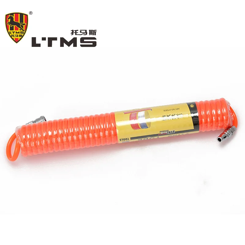 6m Pneumatic Components Trachea Quick Connector Plastic Pipe Spiral Air