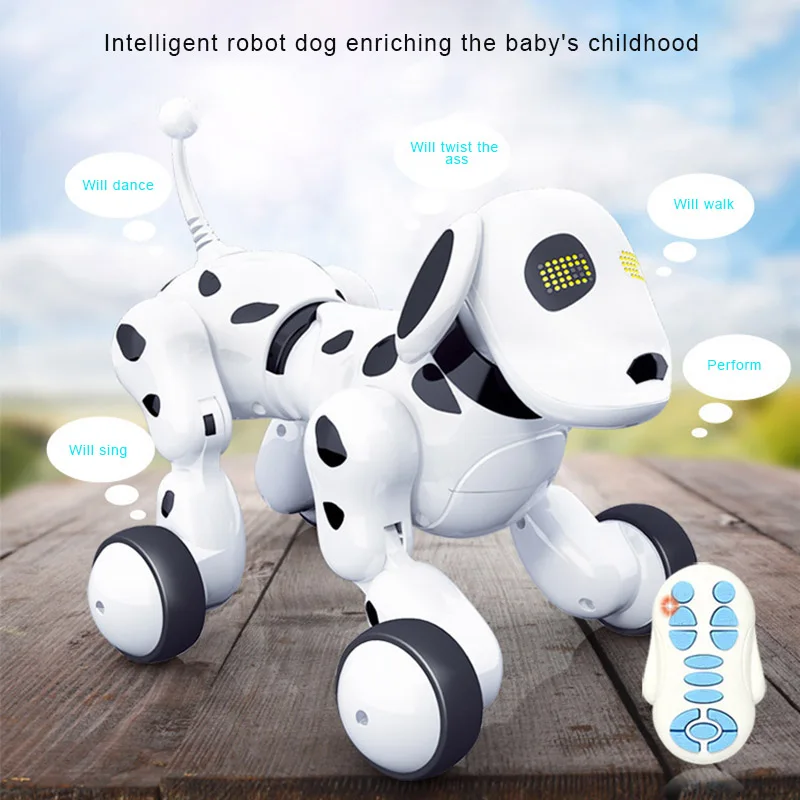 Elétrico de Controle Remoto sem Fio Andando para Crianças Robô Inteligente Brinquedo Cantar Dança M09 rc Cão