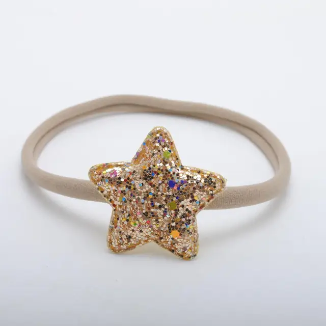 5Pcs/lot Glitter Star Headbands Girls Hair Accessories Girls Hair Bows